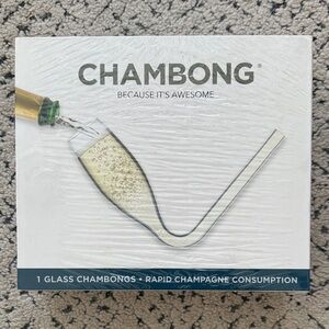 Chambong Glass Champagne Bong - Clear